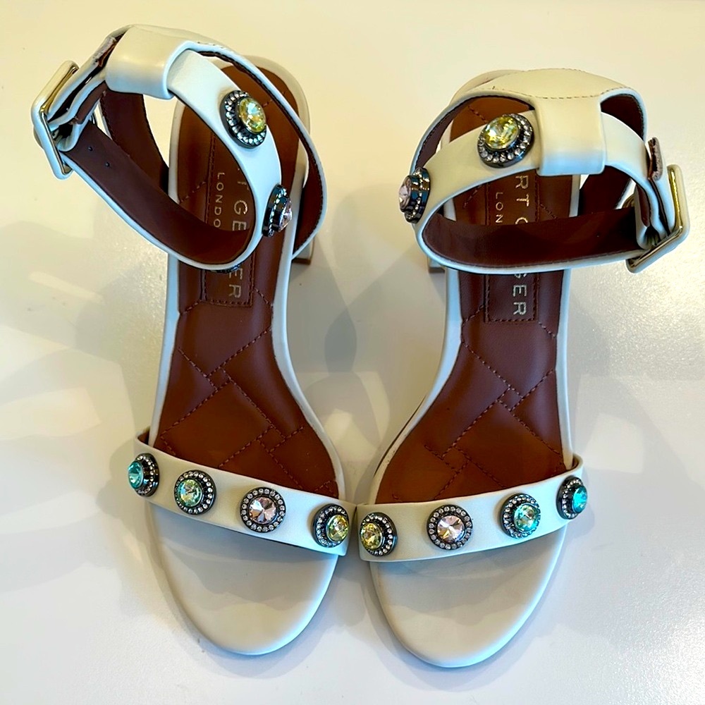 New Kurt Geiger White Women's Sandals. Size 37.